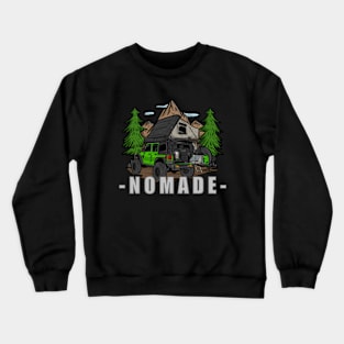 Nomade Jeep Wrangler - Green Crewneck Sweatshirt